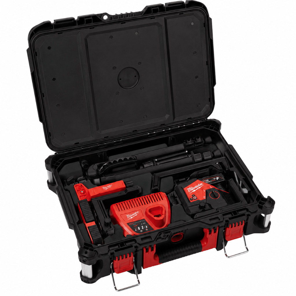 Milwaukee Laser Measure Milwaukee M12 Green 360° 3-Plane Laser Kit 12V - M123PLKIT-401P