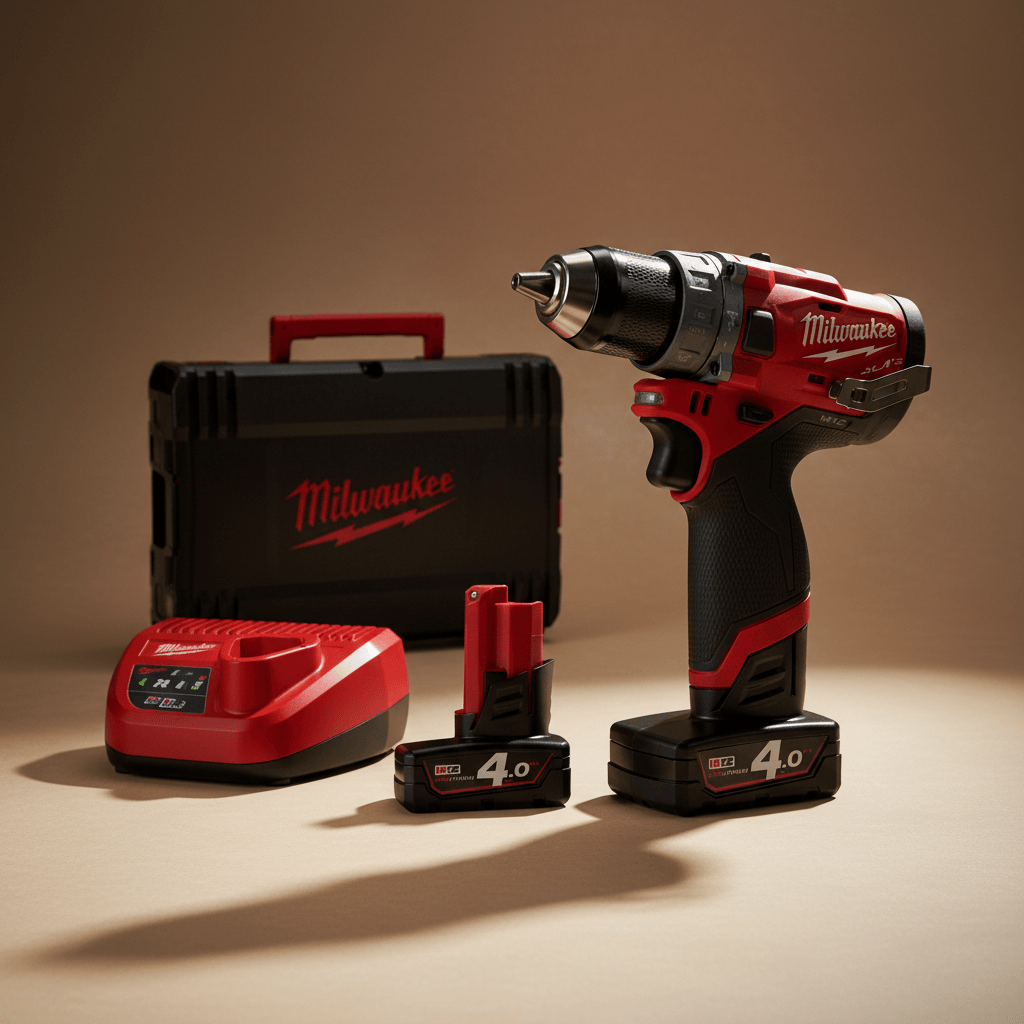 Milwaukee Drill Milwaukee M12 Sub Compact 2-Speed Percussion Drill Kit - M12FPD-402X