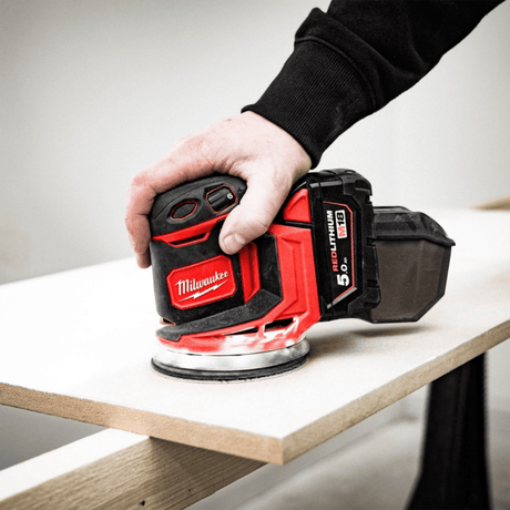 Milwaukee Sander Milwaukee M18 125mm Random Cordless Orbital Sander - M18BOS125-0