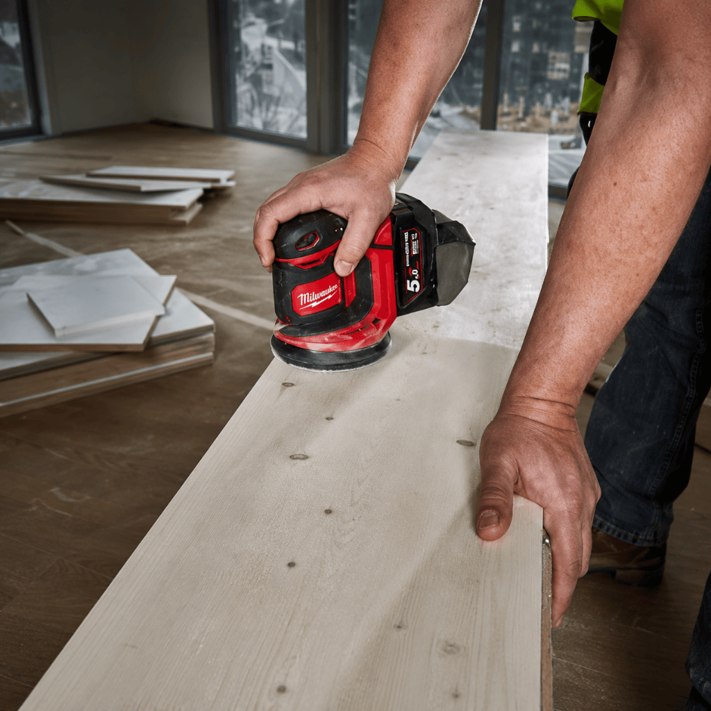 Milwaukee Sander Milwaukee M18 125mm Random Cordless Orbital Sander - M18BOS125-0