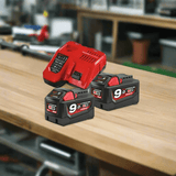 Milwaukee Batteries & Chargers Milwaukee M18™ 2 Pair 9.0 Ah Battery & Multi Voltage Charger 18V Pack- M18 NRG-902