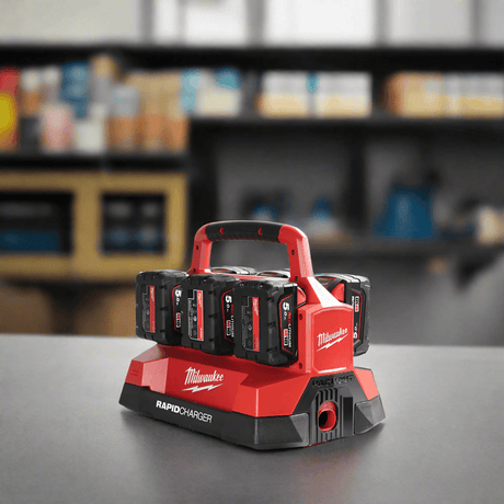 Milwaukee Batteries & Chargers Milwaukee M18™ 6 Bay Packout Rapid Charger - M18PC6
