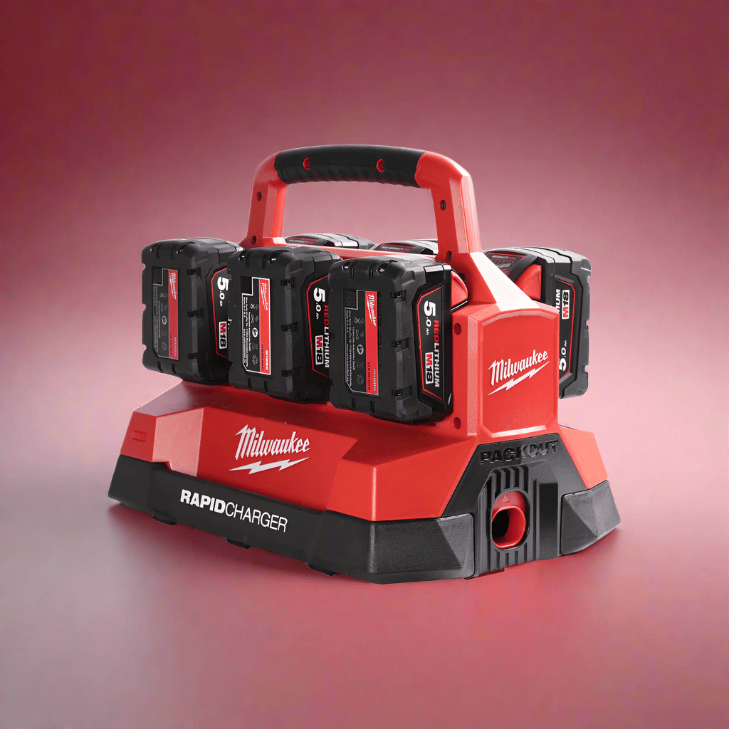 Milwaukee Batteries & Chargers Milwaukee M18™ 6 Bay Packout Rapid Charger - M18PC6