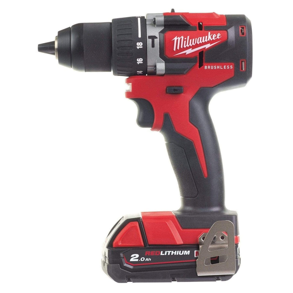 Milwaukee Drill Milwaukee M18™ Cordless Compact Brushless Percussion Drill 18V -M18 CBLPD-202C