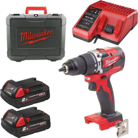 Milwaukee Drill Milwaukee M18™ Cordless Compact Brushless Percussion Drill 18V -M18 CBLPD-202C