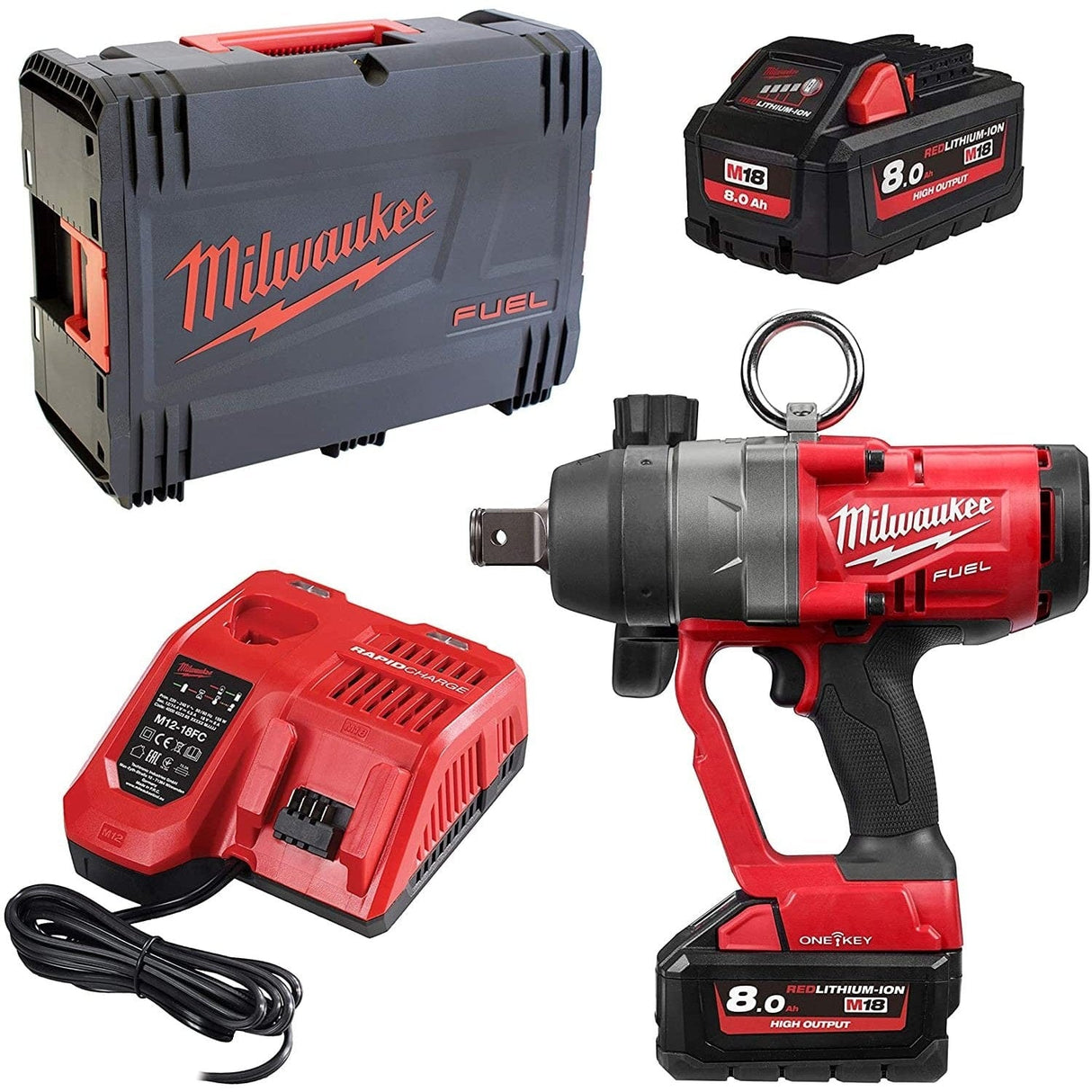 Milwaukee Impact Wrench & Driver Milwaukee M18 FUEL™ Cordless 1″ High Torque Impact Driver 18V - M18 ONEFHIWF1-802X