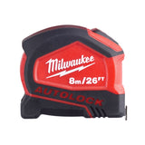 Milwaukee Tape Measure Milwaukee Measuring Tape With Auto Lock 8m/26ft - 4932464666