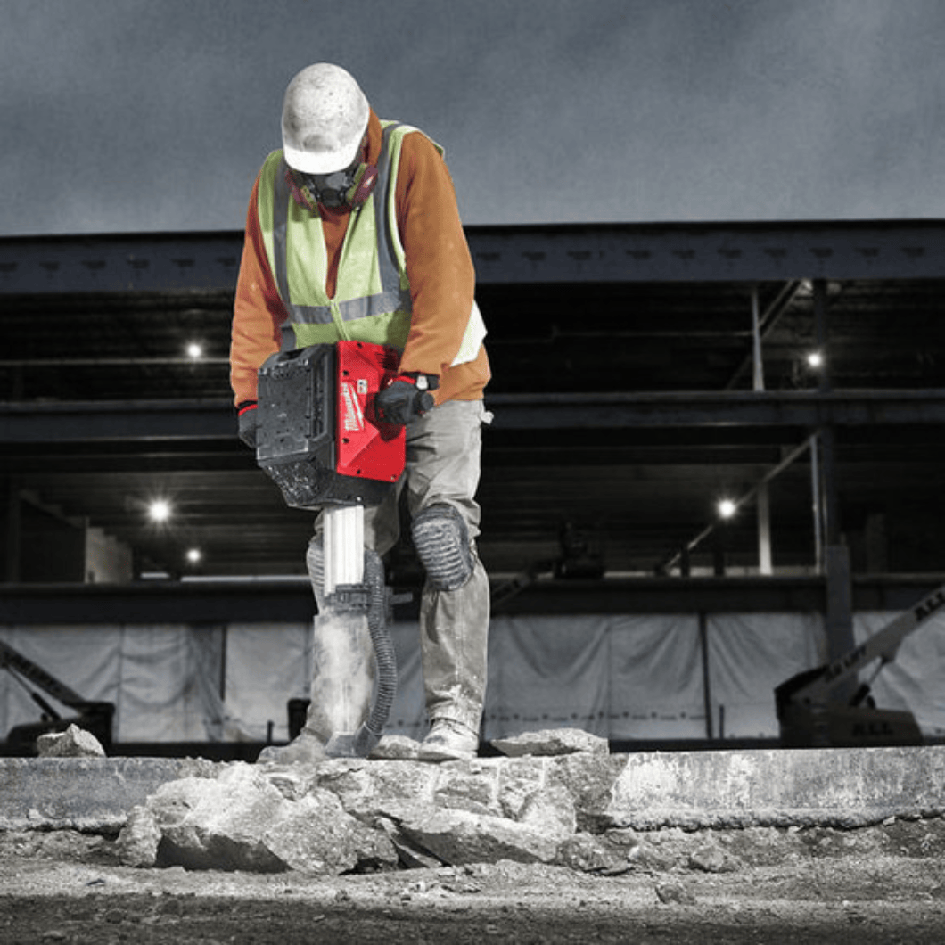 Milwaukee Drill Milwaukee MX Fuel Breaking Hammer 25KG With Trolley And Two Chisels - MXFDH2528H-601