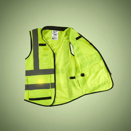 Milwaukee Safety Clothing Milwaukee Premium High Visibility Vest L/XL - 4932471896