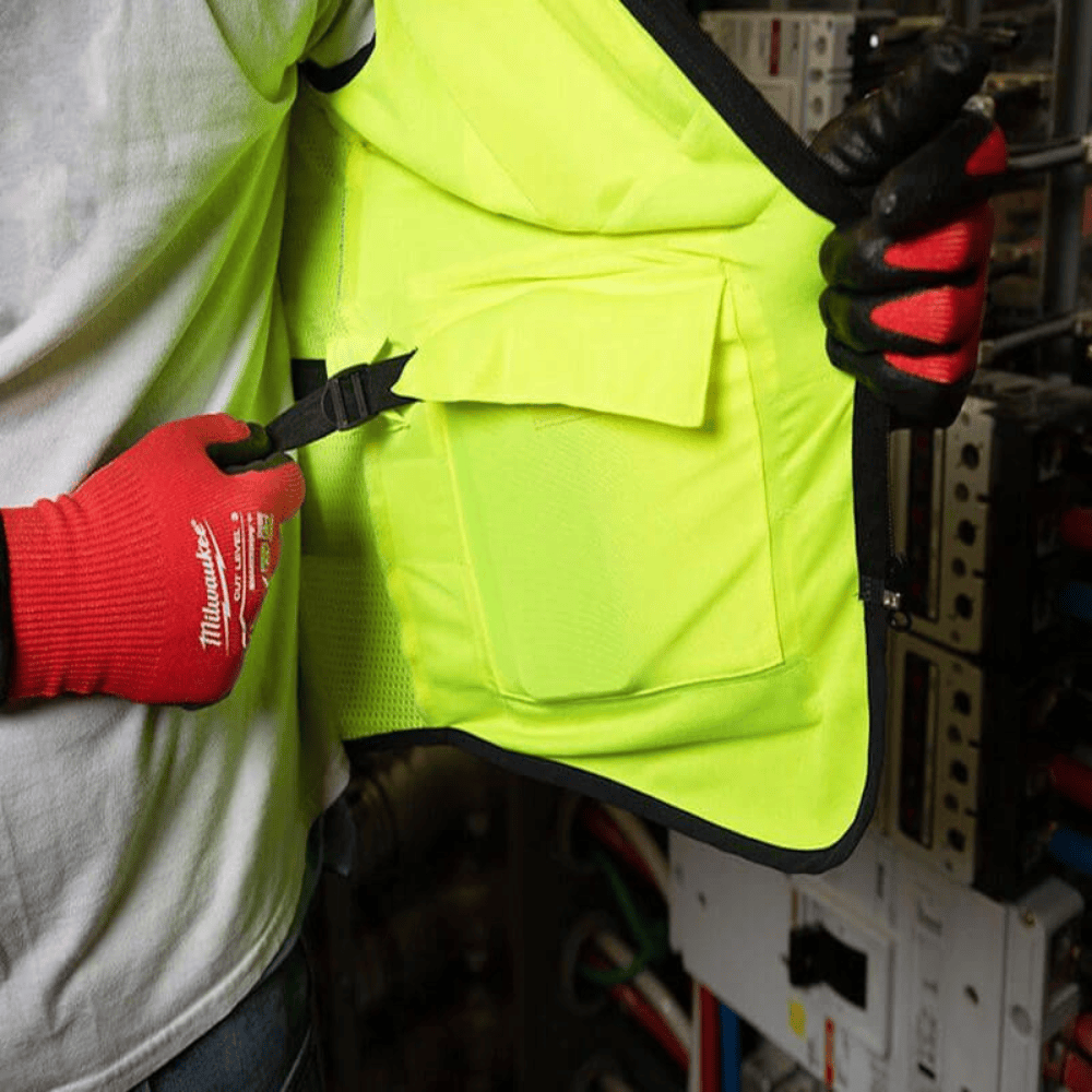 Milwaukee Safety Clothing Milwaukee Premium High Visibility Vest L/XL - 4932471896