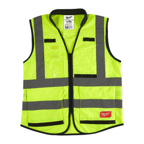 Milwaukee Safety Clothing Milwaukee Premium High Visibility Vest L/XL - 4932471896