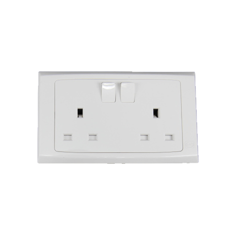 MK Electric Switches & Sockets MK Electric 13A Double 2-Gang Socket