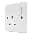 MK Electric Switches & Sockets MK Electric 13A Single 1-Gang Socket