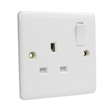 MK Electric Switches & Sockets MK Electric 13A Single 1-Gang Socket