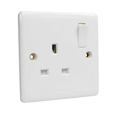 MK Electric Switches & Sockets MK Electric 13A Single 1-Gang Socket