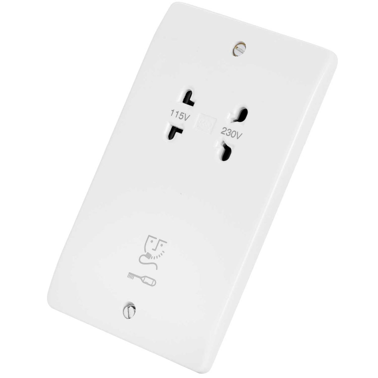 MK Electric Switches & Sockets MK Electric Dual Voltage Shaver Socket with Light