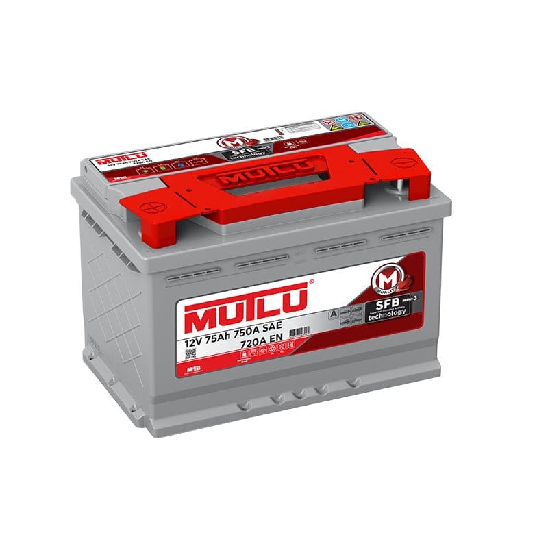 Mutlu Automotive Batteries Mutlu 15 Plate Car Battery 75AH