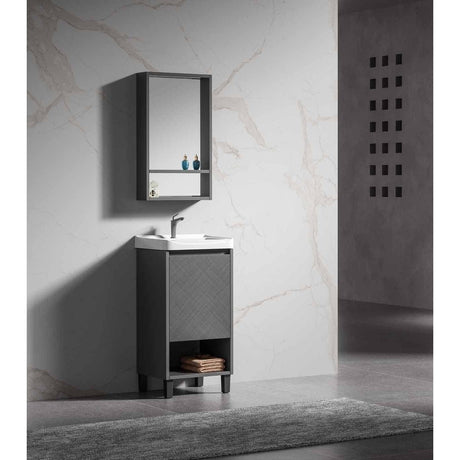 Nate bathroom Bathroom Vanity & Cabinets Bathroom Luxury 43cm Wall-Mounted Vanity Cabinet with Mirror - WK-K-9064