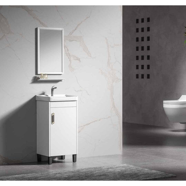 Nate bathroom Bathroom Vanity & Cabinets Bathroom Luxury 43cm Wall-Mounted Vanity Cabinet with Mirror - WK-K-9916