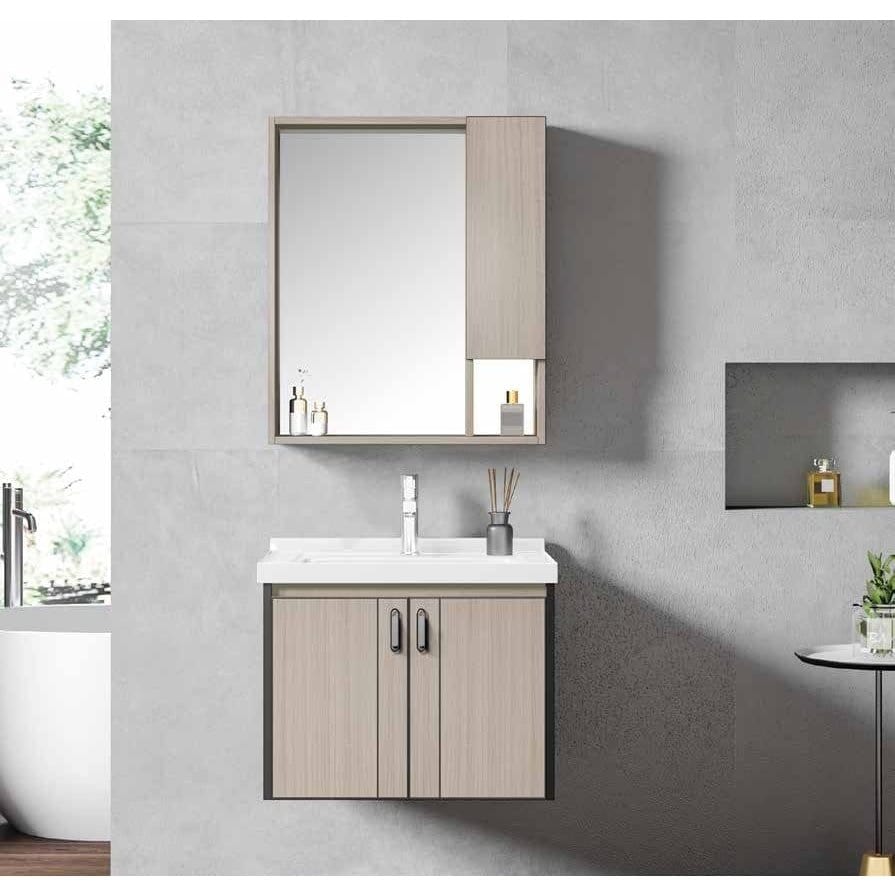 Nate bathroom Bathroom Vanity & Cabinets Bathroom Luxury 60cm Wall-Mounted Vanity Cabinet with Mirror - WK-K-9112