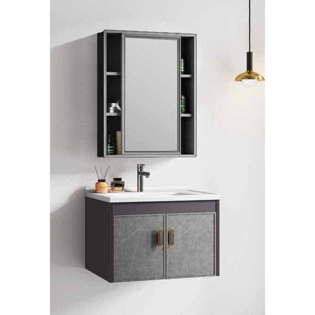 Nate bathroom Bathroom Vanity & Cabinets Bathroom Luxury 60cm Wall-Mounted Vanity Cabinet with Mirror - WK-K-9322