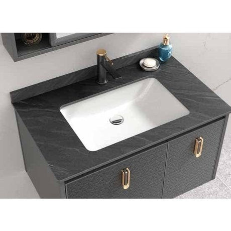 Nate bathroom Bathroom Vanity & Cabinets Bathroom Luxury 60cm Wall-Mounted Vanity Cabinet with Mirror - WK-K-9631