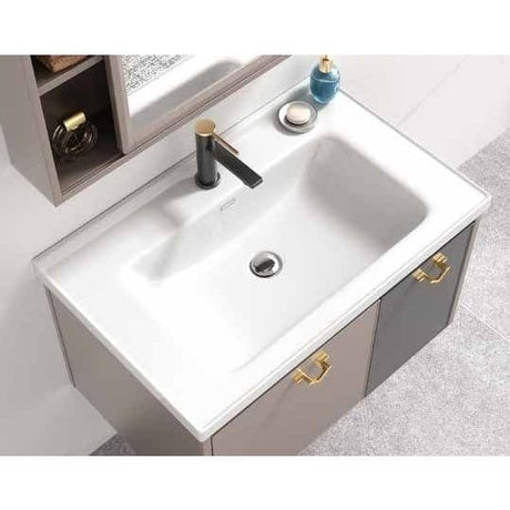 Nate bathroom Bathroom Vanity & Cabinets Bathroom Luxury 60cm Wall-Mounted Vanity Cabinet with Mirror - WK-K-9635