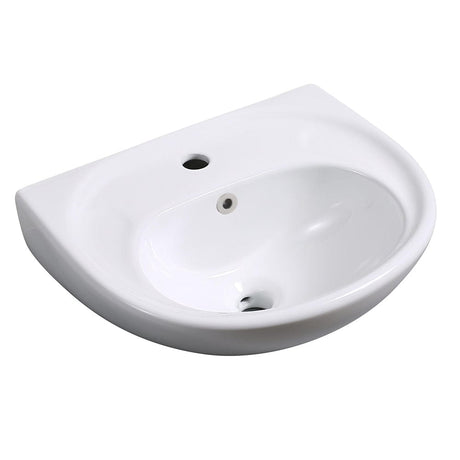 Nate bathroom Bathroom Sink Indica Ceramic Wall Mount Wash Hand Basin 381x305mm