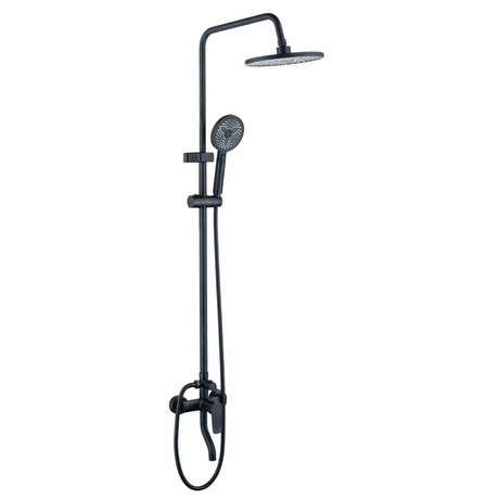 Nate bathroom Shower Set WK Bathroom Black Wall Mounted Three-Function Round Rain Shower Set - K-8832H