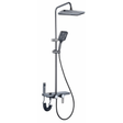 Nate bathroom Shower Set WK Bathroom Gun Grey Wall Mounted Four-Function Square Rain Shower Set - K-8851Q