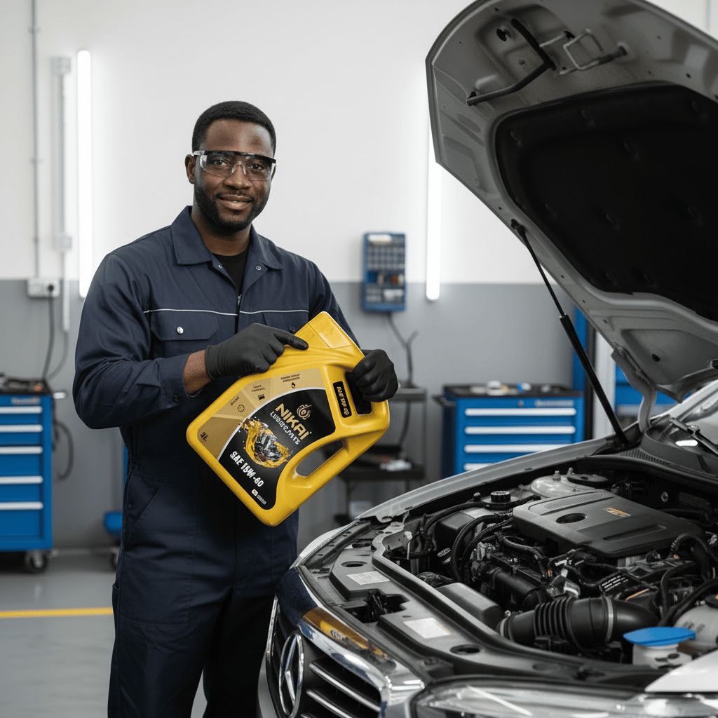 Nikai Engine Oils & Vehicle Fluids Nikai 5L Mineral Heavy-Duty Diesel Engine Oil with API CI-4 Performance for Trucks, Generators and Industrial Equipment - 15W-40