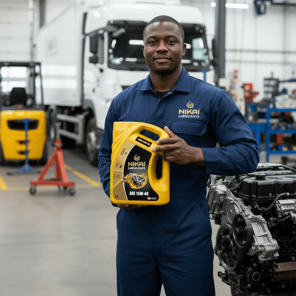 Nikai Engine Oils & Vehicle Fluids Nikai 5L Mineral Heavy-Duty Diesel Engine Oil with API CI-4 Performance for Trucks, Generators and Industrial Equipment - 15W-40