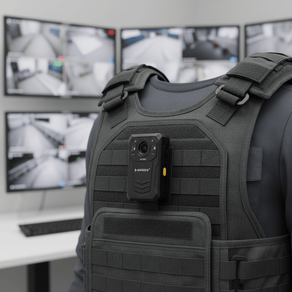 Norden Security & Surveillance Systems Norden 64MP Body Worn Camera - ENC-HBCZF-10R-84-64GB