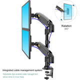 North Bayou Home Accessories NB North Bayou Dual Monitor Desk Mount Stand - H160-B