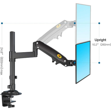 North Bayou Home Accessories NB North Bayou Dual Monitor Desk Mount Stand - H160-B