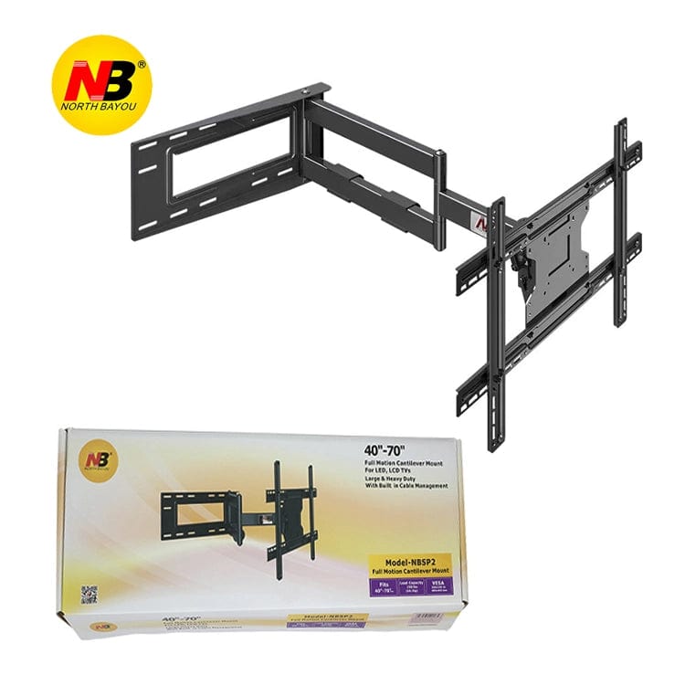 North Bayou Home Accessories NB North Bayou Large Heavy Duty Swivel TV Wall Mount - SP2