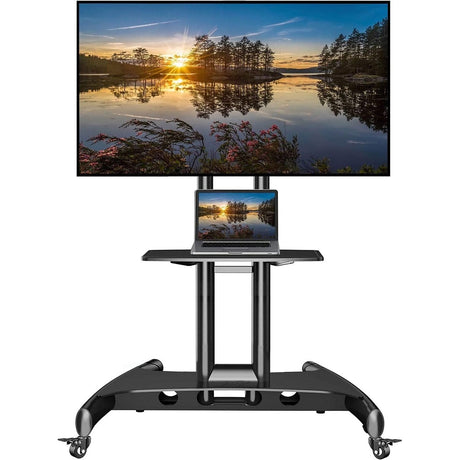 North Bayou Home Accessories NB North Bayou Mobile TV Cart Stand with Wheels - AVA-1500-60-1P