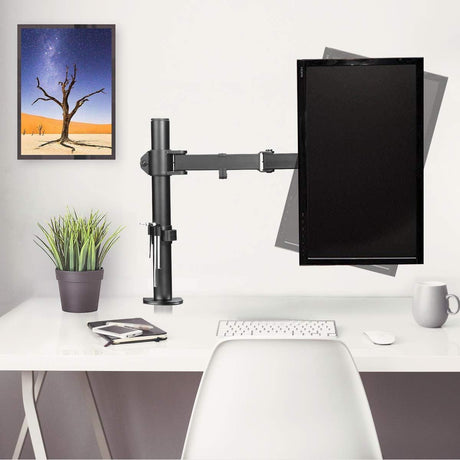 North Bayou Home Accessories NB North Bayou Single Adjustable Monitor Desk Mount Stand - MD6421