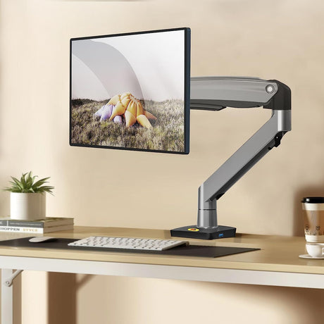 North Bayou Home Accessories NB North Bayou Single Monitor Desk & Wall Mount Stand - F100A-B