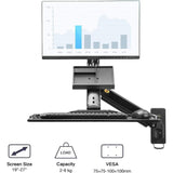 North Bayou Home Accessories NB North Bayou Strut Sit & Stand Monitor TV Wall Mount Bracket Laptop Workstation - MC32-B