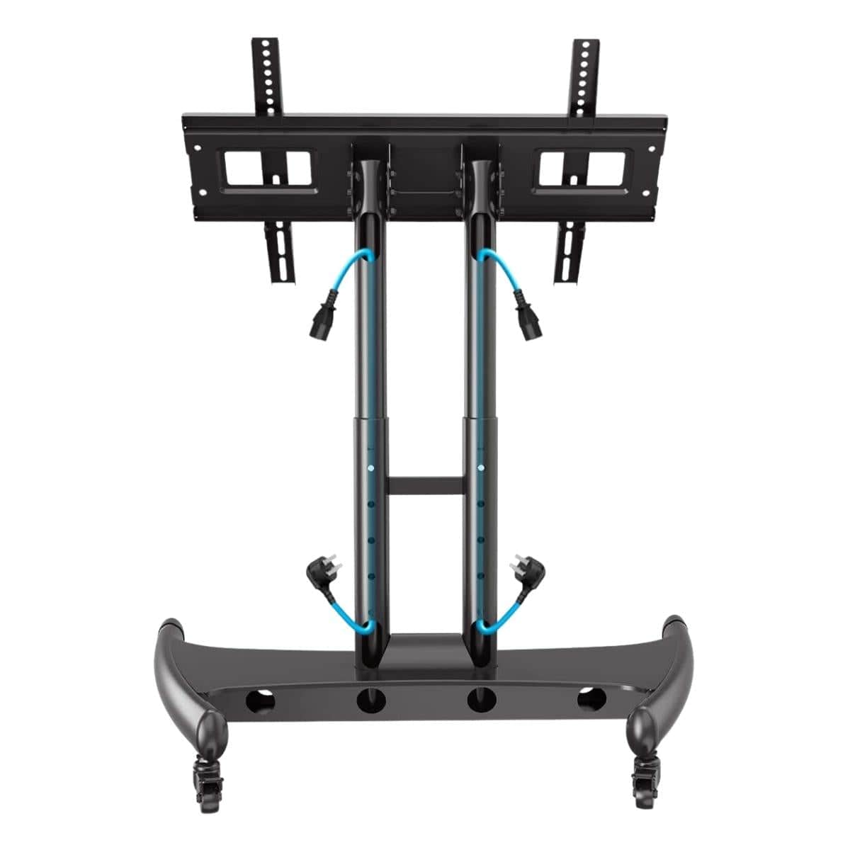 North Bayou Home Accessories NB North Bayou Tilting Mobile TV Cart Stand with Wheels - AVA50