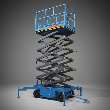 NRG Construction Equipment NRG 10m Heavy-Duty Hydraulic Scissor Lift 500KG - SJY0.5-10