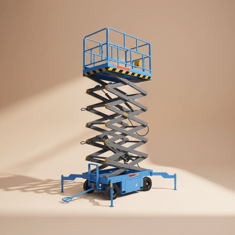 NRG Construction Equipment NRG 10m Heavy-Duty Hydraulic Scissor Lift 500KG - SJY0.5-10