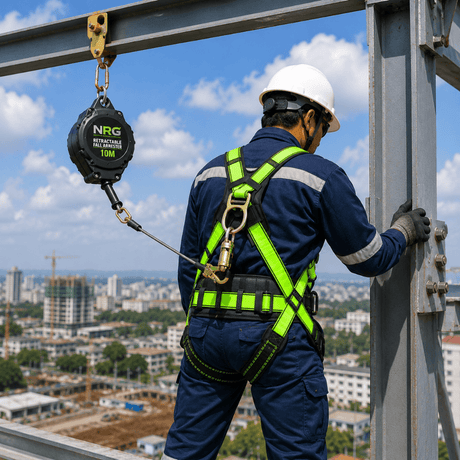 NRG Specialty Safety Equipment NRG 10m Retractable Fall Arrester with 2m Arrest Distance 100kg - G-J-10