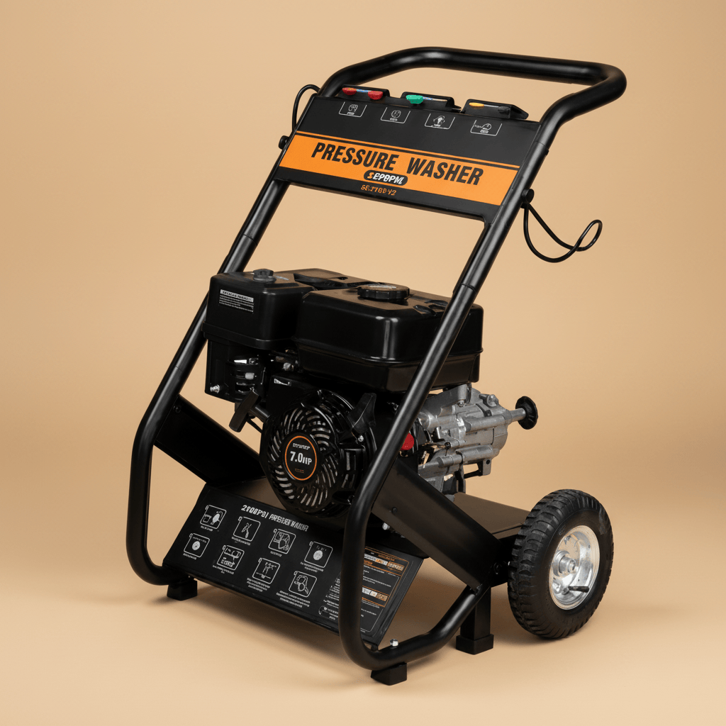 NRG Pressure Washer NRG 150 Bar Gasoline Pressure Washer with 6.5HP Engine and 4 Quick-Connect Nozzles - LT-8.7/12A
