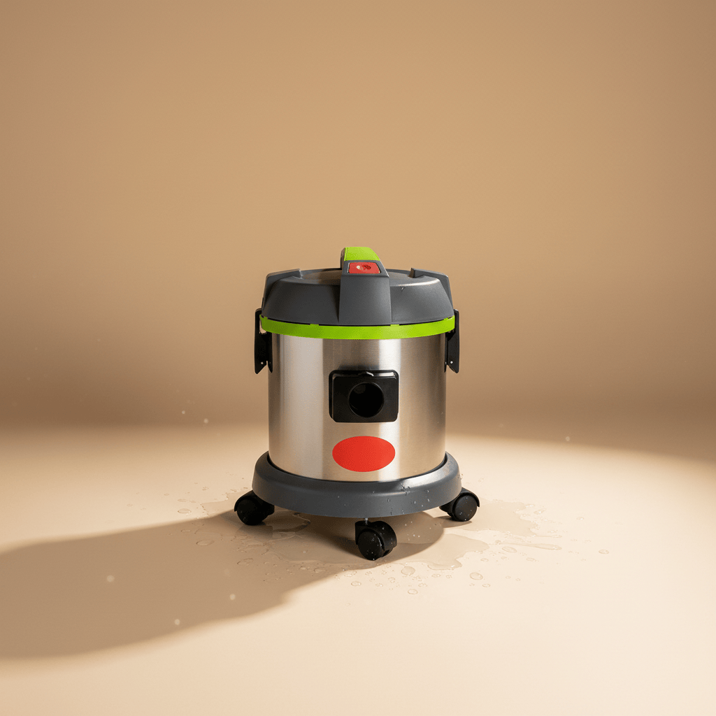 NRG Steam & Vacuum Cleaners NRG 15L Silent Mode Stainless Steel Wet & Dry Vacuum Cleaner with Italian Motor 1000W - HT-15J