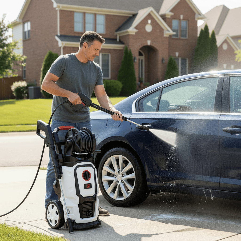 NRG Pressure Washer NRG 195 Bar Electric Pressure Washer with 2500W Induction Motor - NPW195H