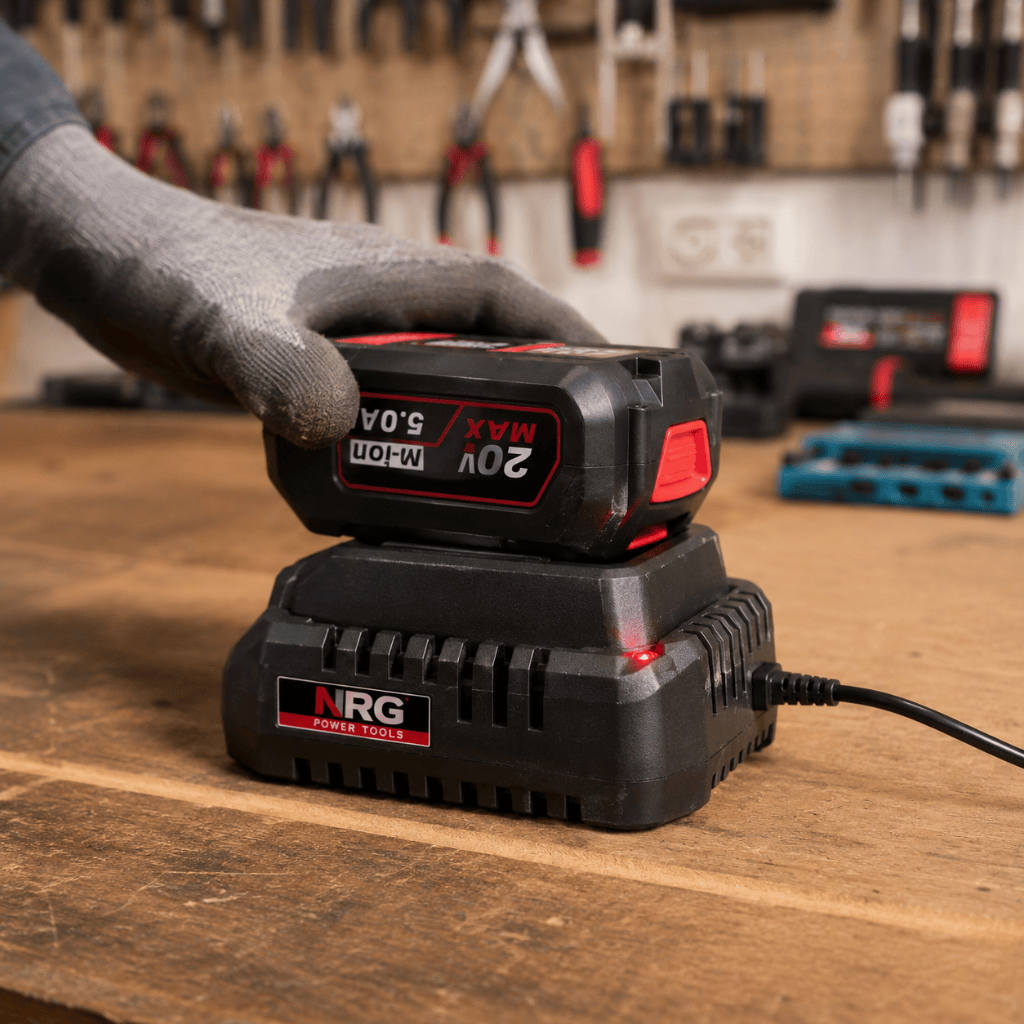 NRG Router NRG 20V 2-Pin Battery Charger for 2.5Ah & 5.0Ah Lithium-Ion Batteries - DC205025