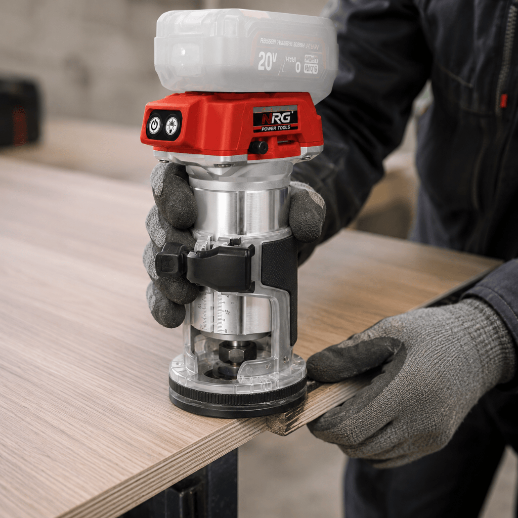 NRG Router NRG 20V Brushless Cordless Laminate Trimmer Zero Version - NBT20V-0