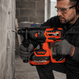 NRG Drill NRG 20V Brushless Cordless SDS-Plus Rotary Hammer 26mm Zero Version - NBRH20VG2-0